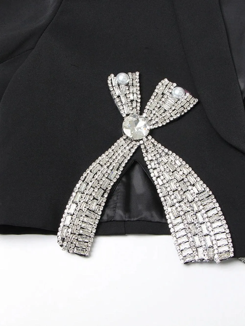 Aliza Spliced Diamond Top & Skirt Set