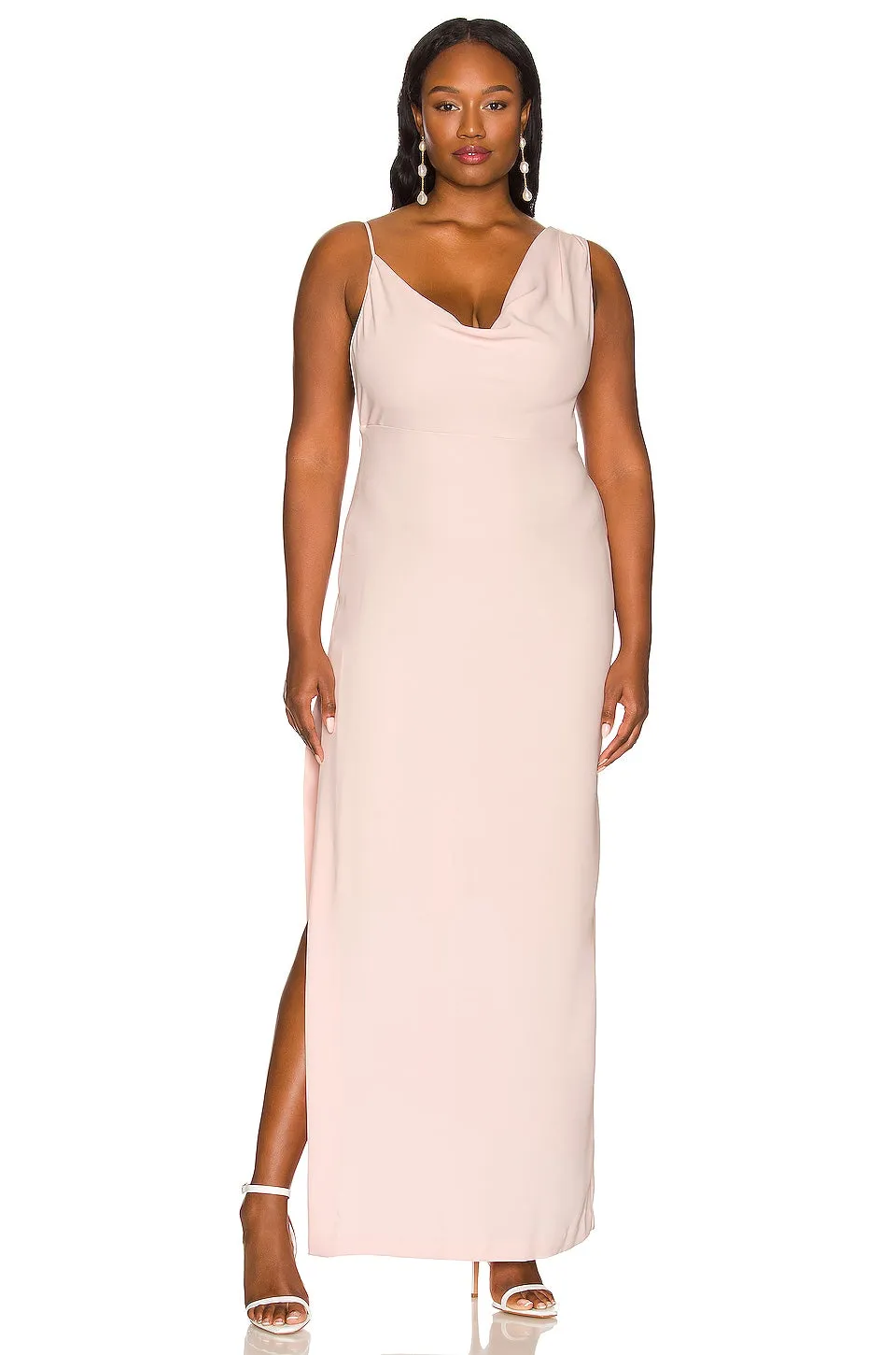 Amanda Uprichard x REVOLVE Arial Gown Dress in Blush