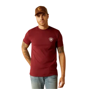 Ariat Men's Eagle and Snake Crimson Black Heather T Shirt