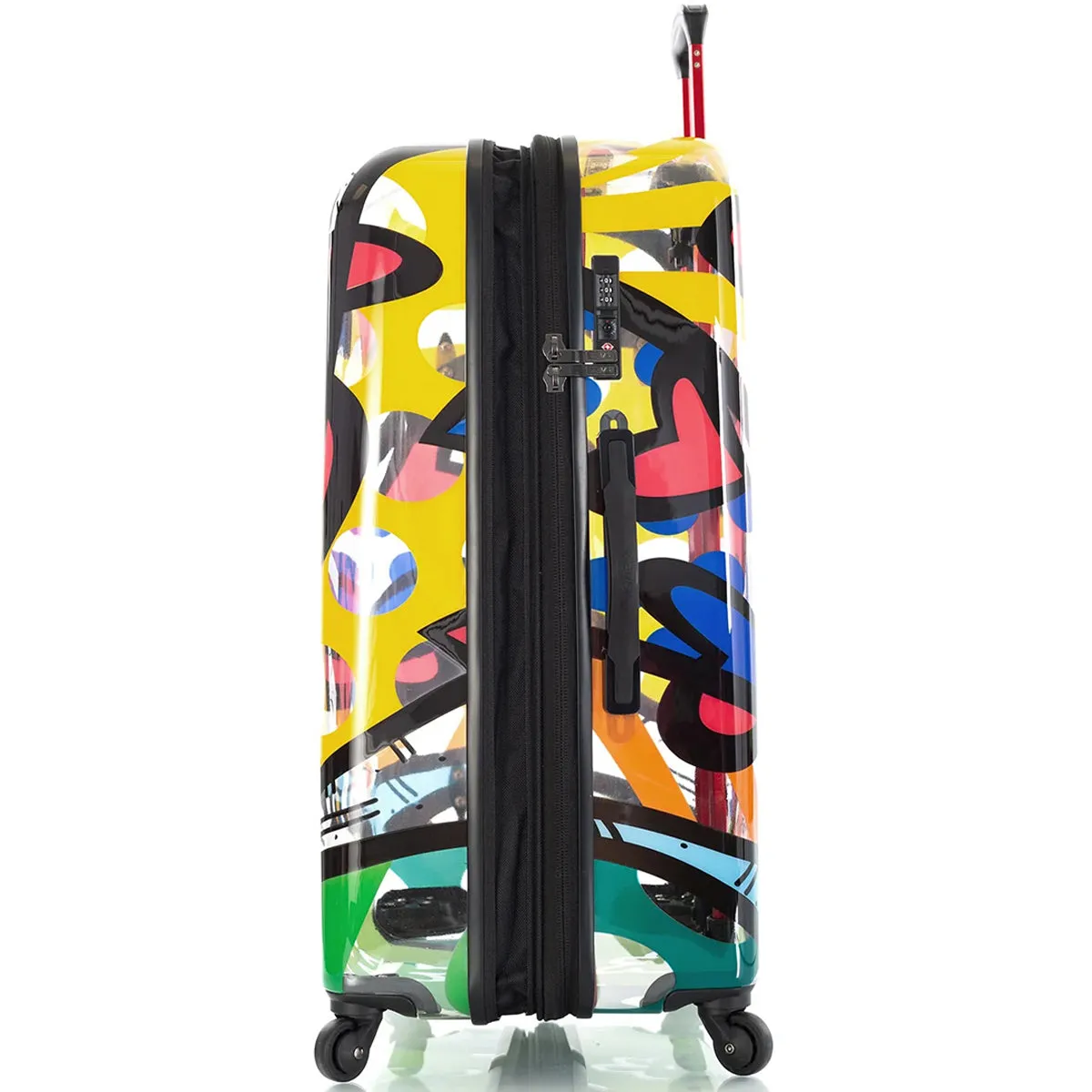 Britto A New Day TRANSPARENT 3pc Spinner Luggage Set
