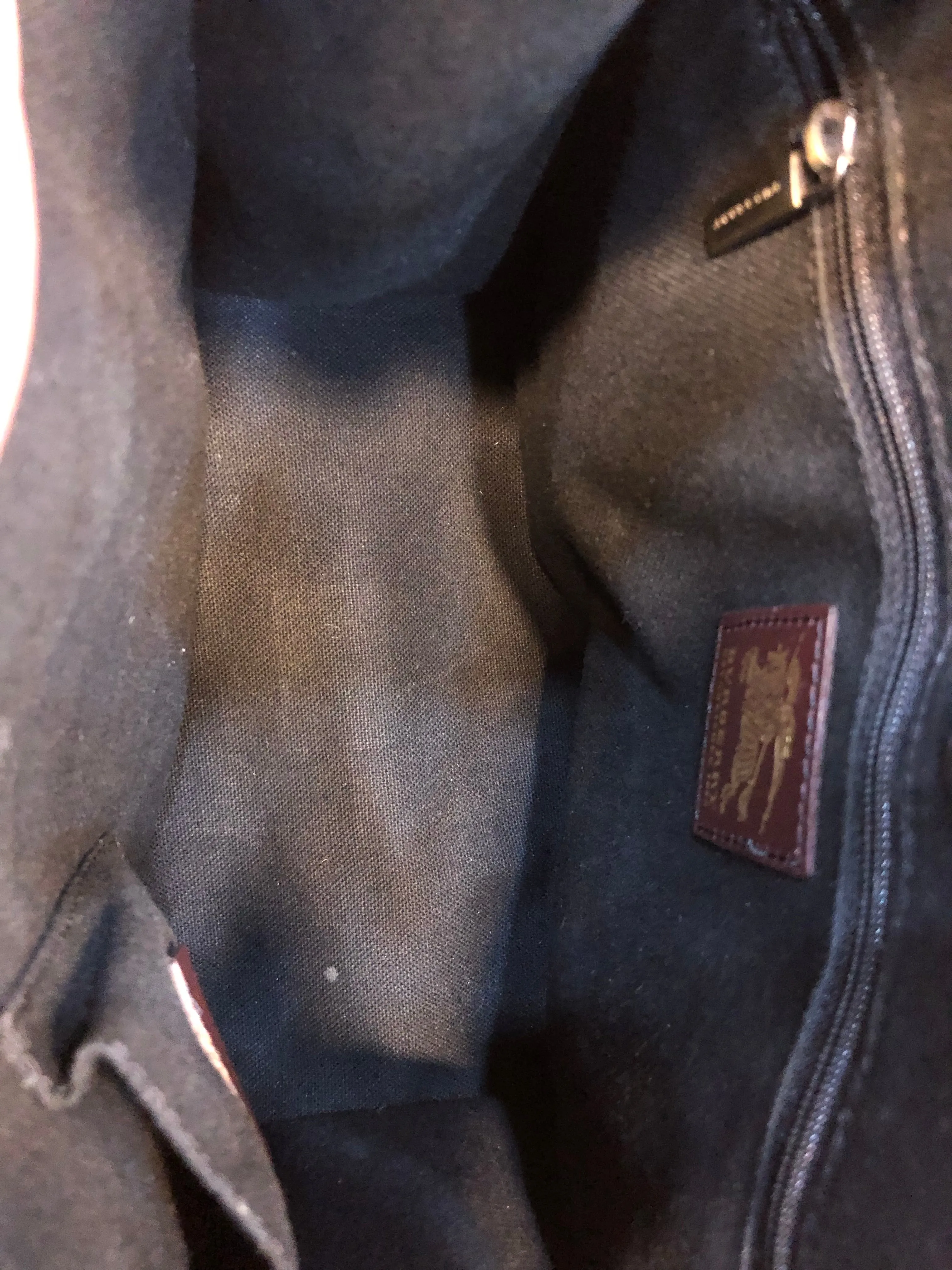 Burberry checked leather tote