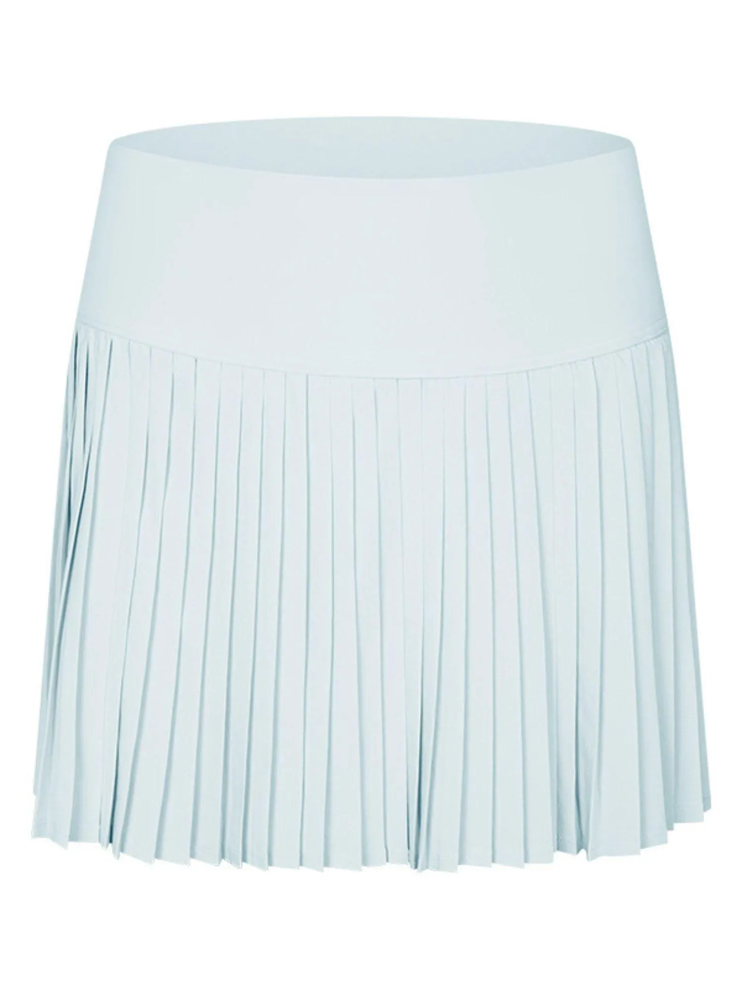 Cloud Blue "Maddie" Full Pleat Active Skirt with Pockets in Shorts Liner