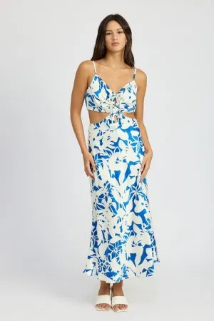 CUT OUT MIDI DIAS DRESS