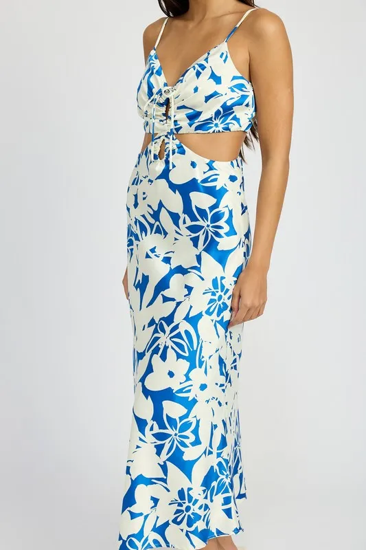 CUT OUT MIDI DIAS DRESS