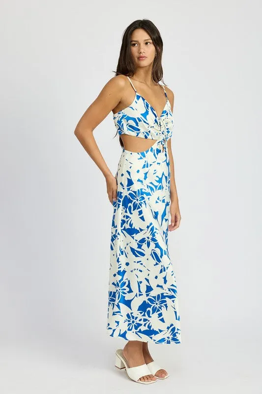 CUT OUT MIDI DIAS DRESS