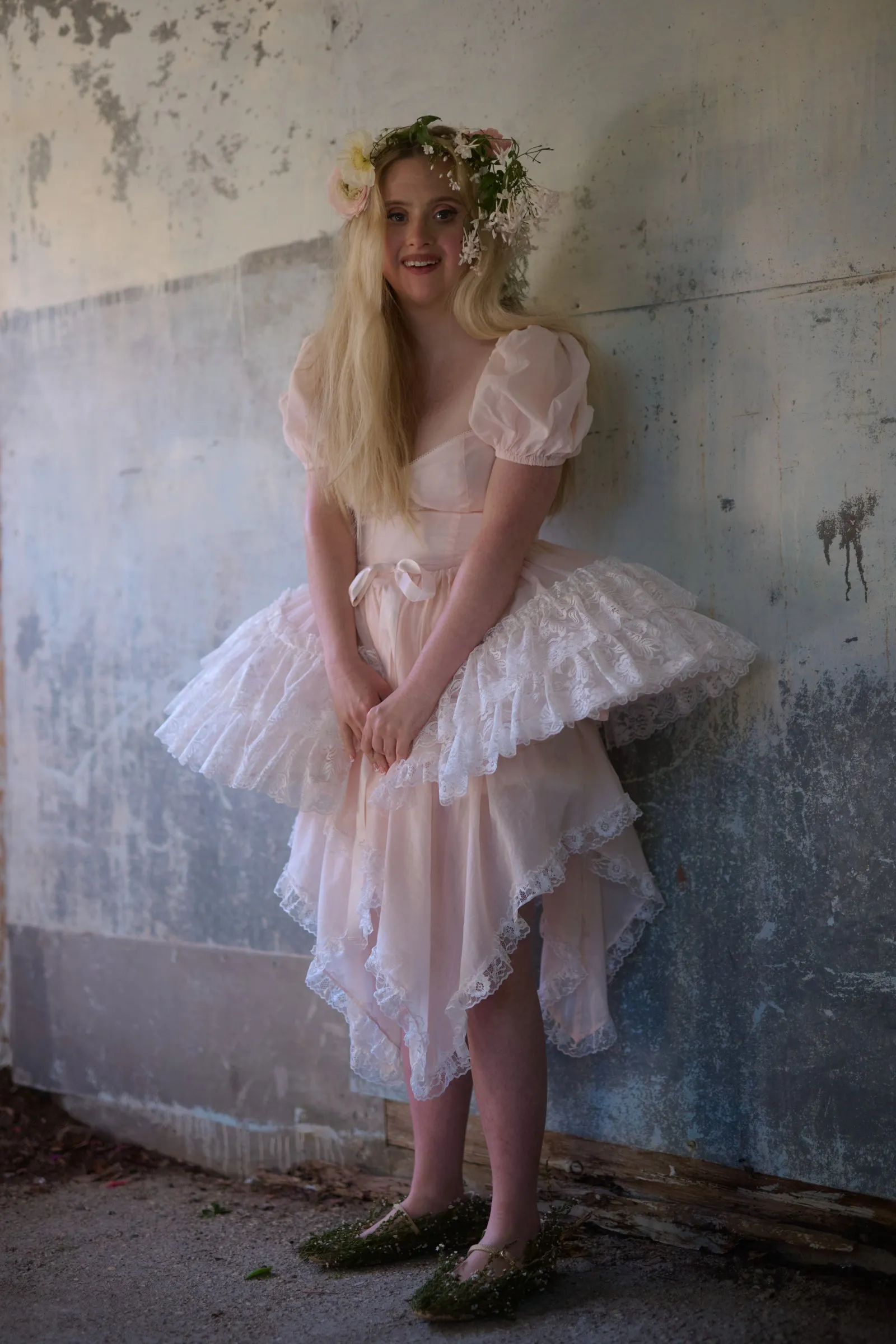En Pointe Silk Ruffle Cage
