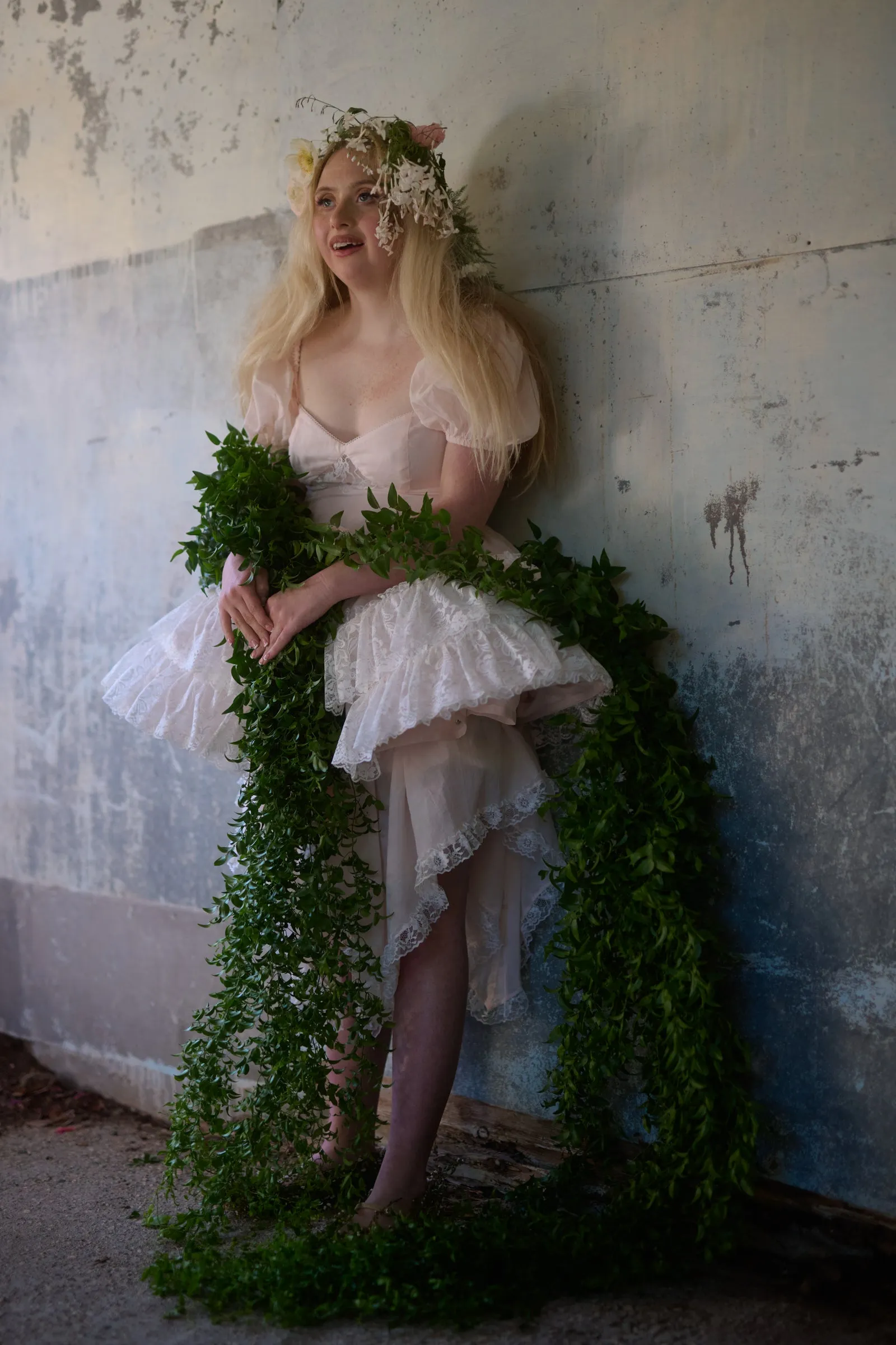 En Pointe Silk Ruffle Cage