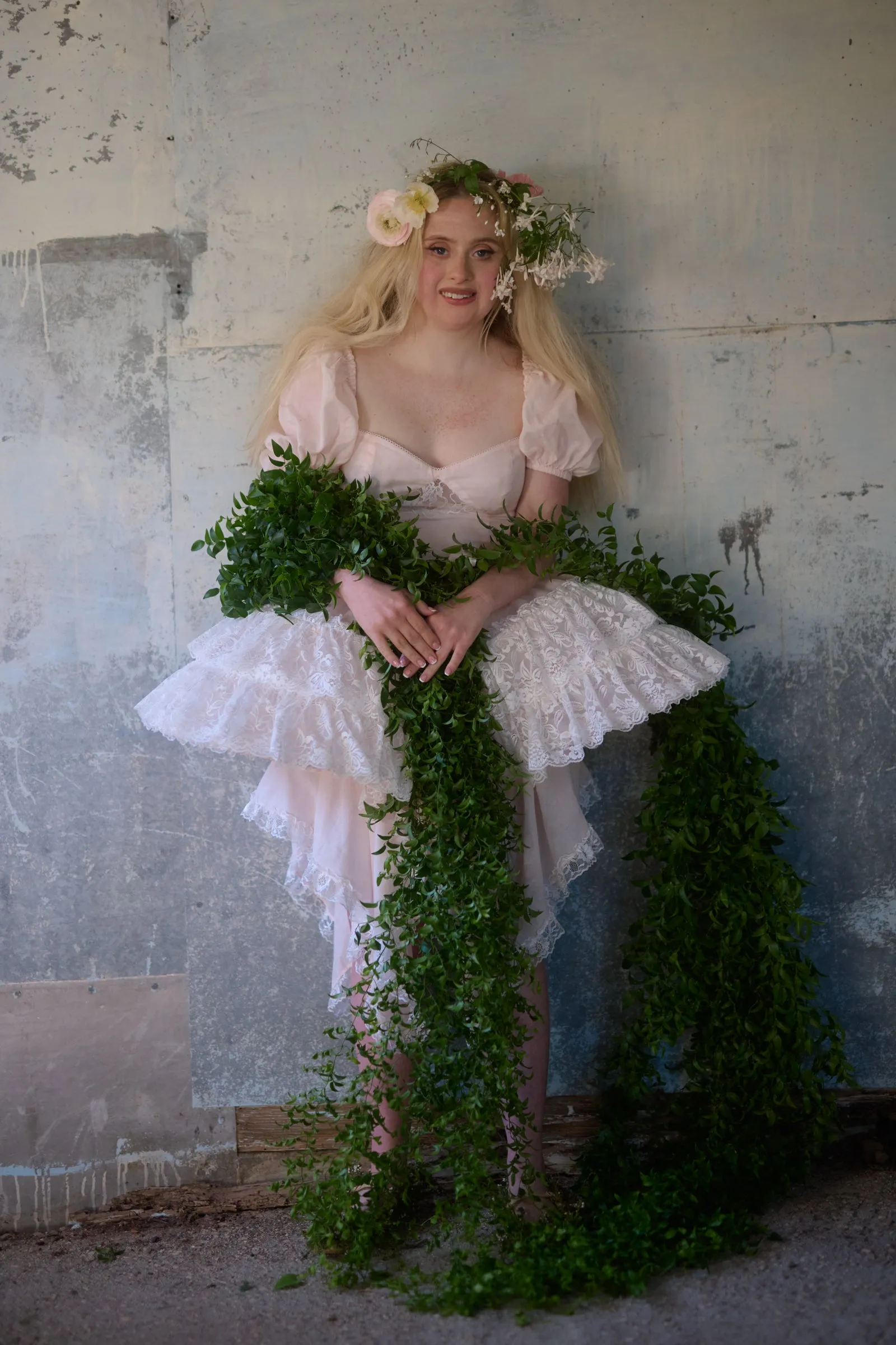En Pointe Silk Ruffle Cage