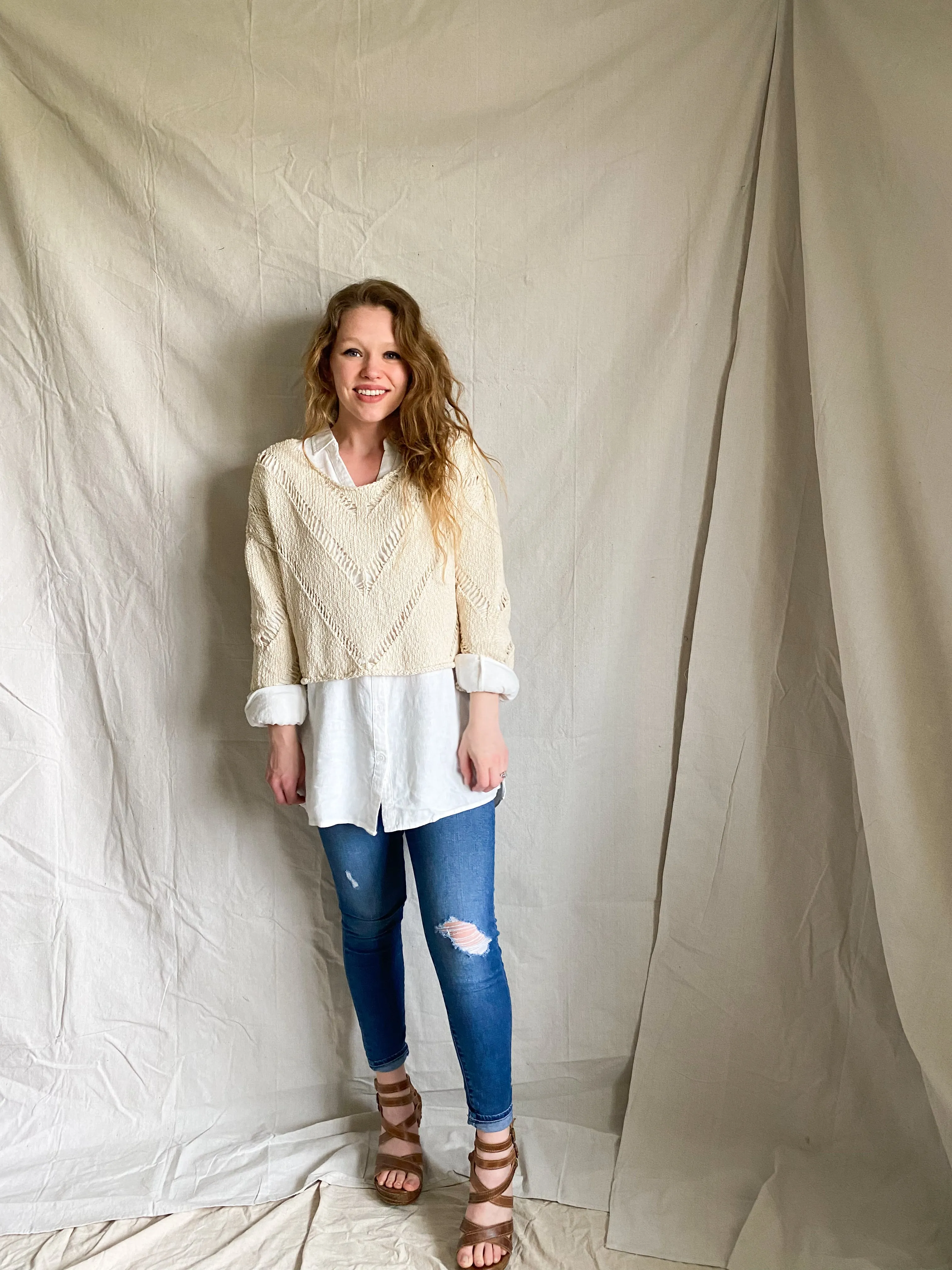 Free People Hardy popover sweater