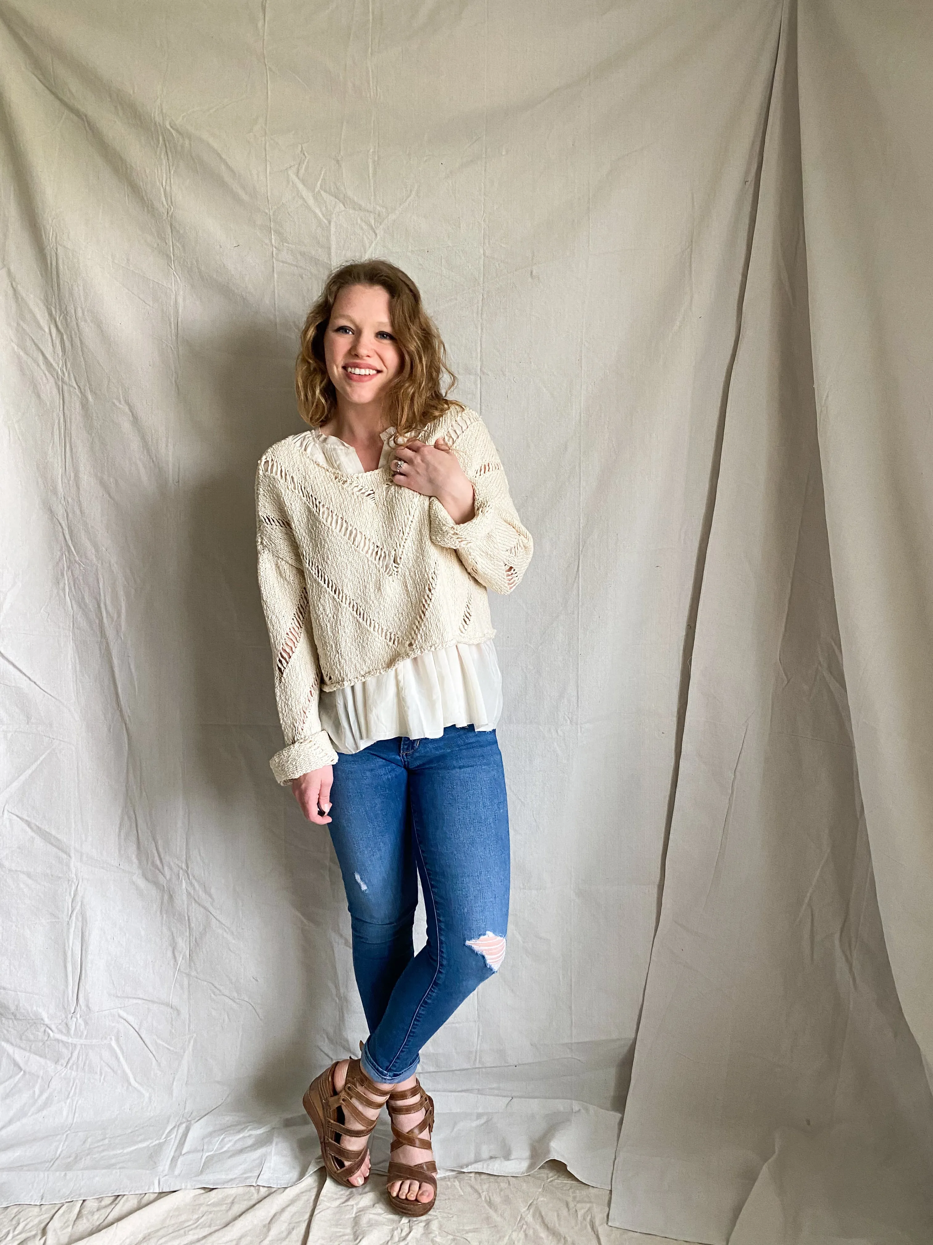 Free People Hardy popover sweater