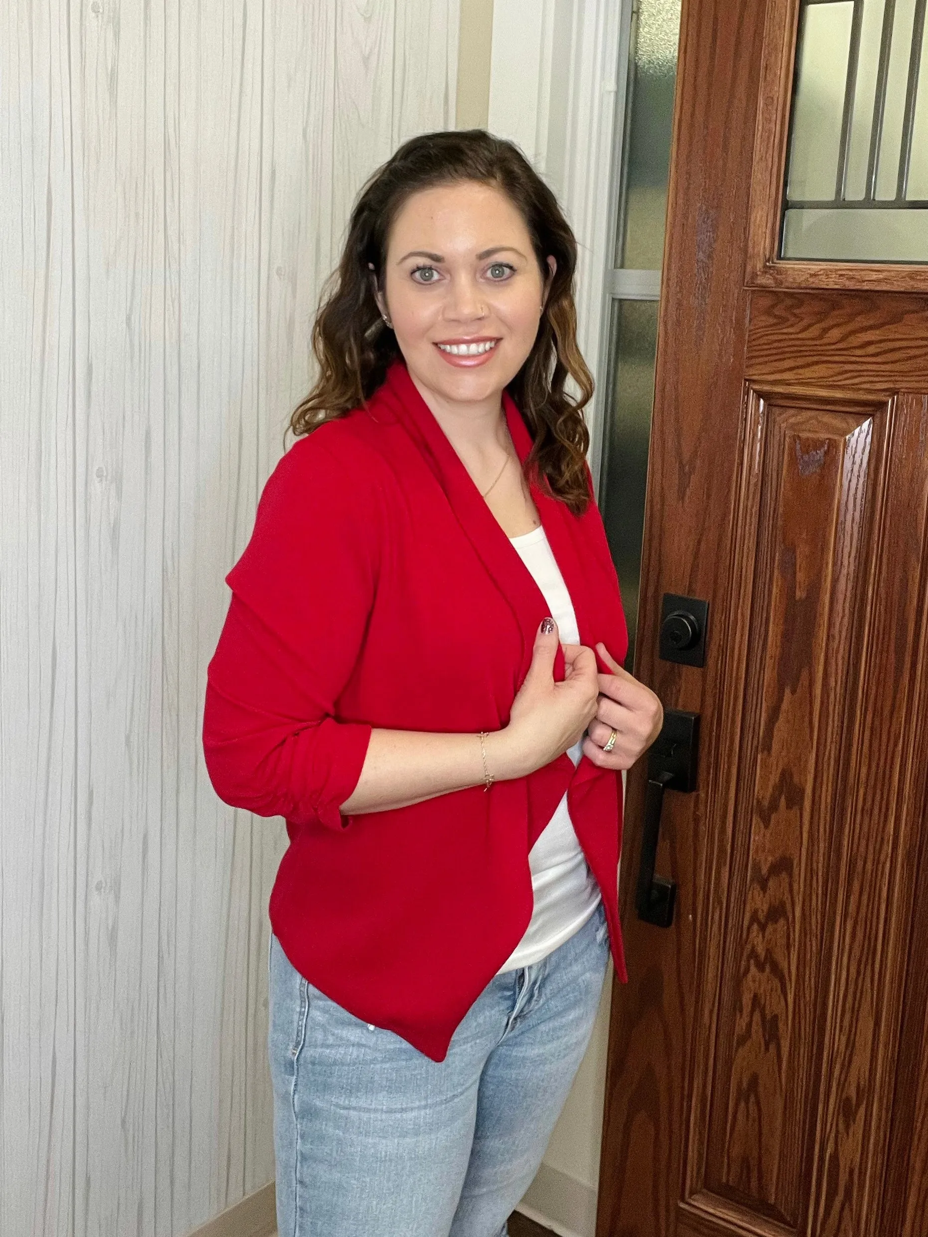 Get Used To It Blazer In Red FINAL SALE