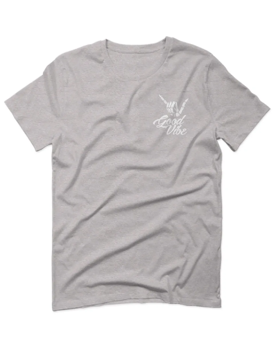 good vibe bones hand shaka cool vintage hipster graphic For men T Shirt