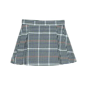 Highgate Houndstooth Parson Pleated Skirt