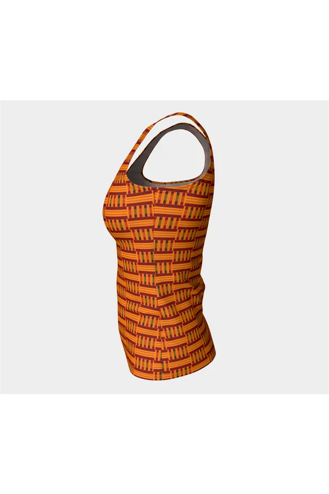 Kente Fitted Tank Top