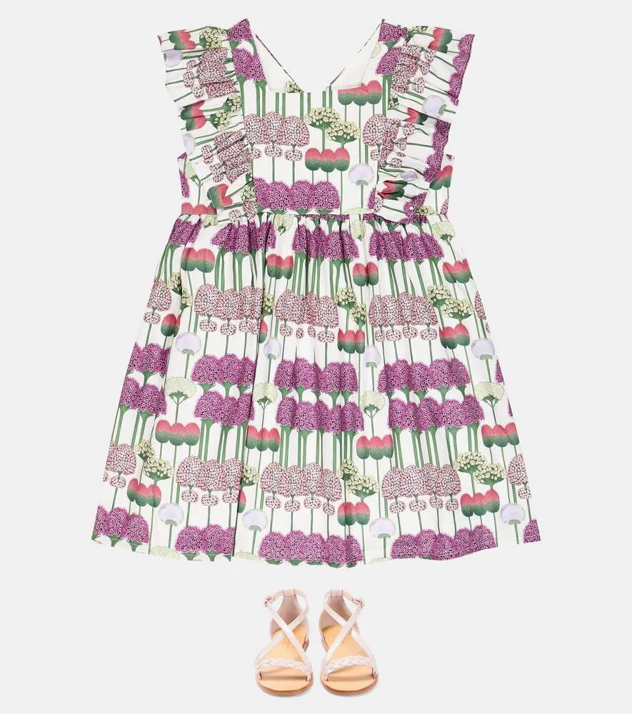 La Coqueta Floral Cinta Dress, Multicolor
