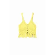 Madagascar Crochet Tank -Black