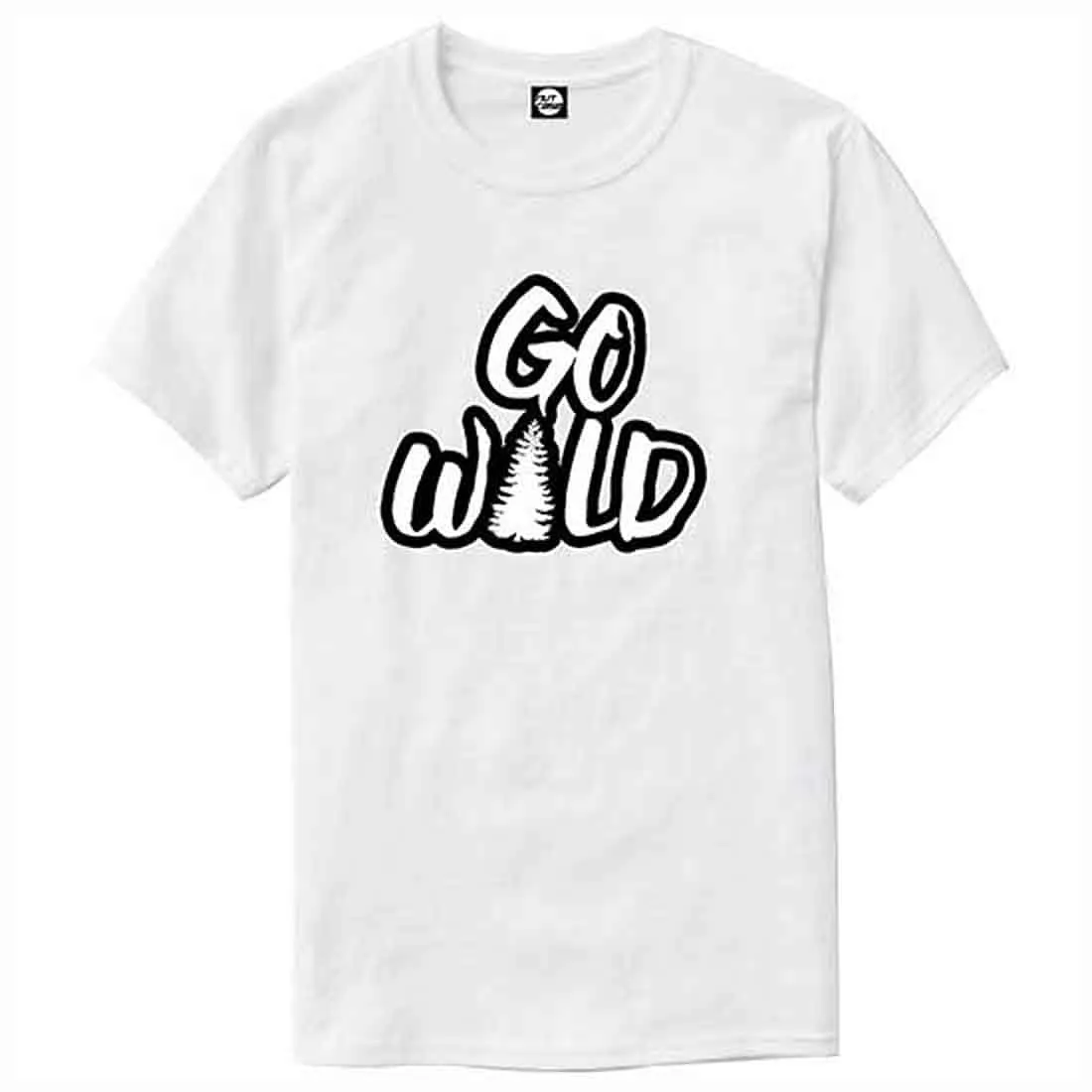 Nutcase Designer Round Neck Men's T-Shirt Wrinkle-Free Poly Cotton Tees - Go Wild