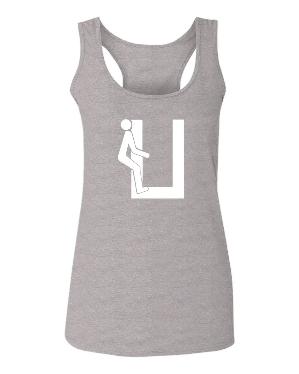 VICES AND VIRTUESS Hilarious Fuck U You Funny Offensive Graphic  women's Tank Top sleeveless Racerback