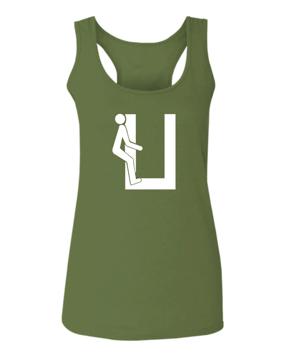 VICES AND VIRTUESS Hilarious Fuck U You Funny Offensive Graphic  women's Tank Top sleeveless Racerback