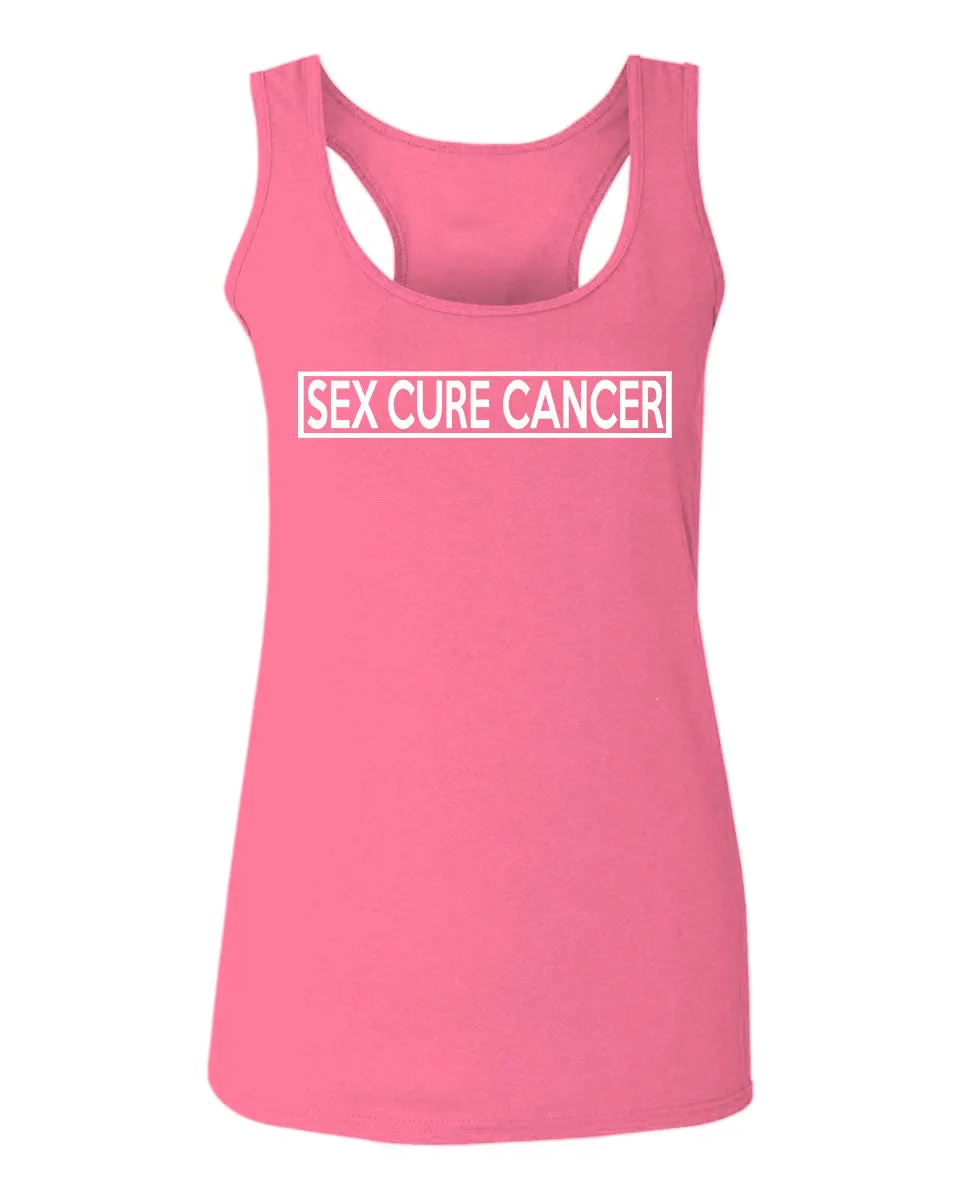 VICES AND VIRTUESS Hilarious Funny Offensive Graphic Sex Cure Cancer  women's Tank Top sleeveless Racerback