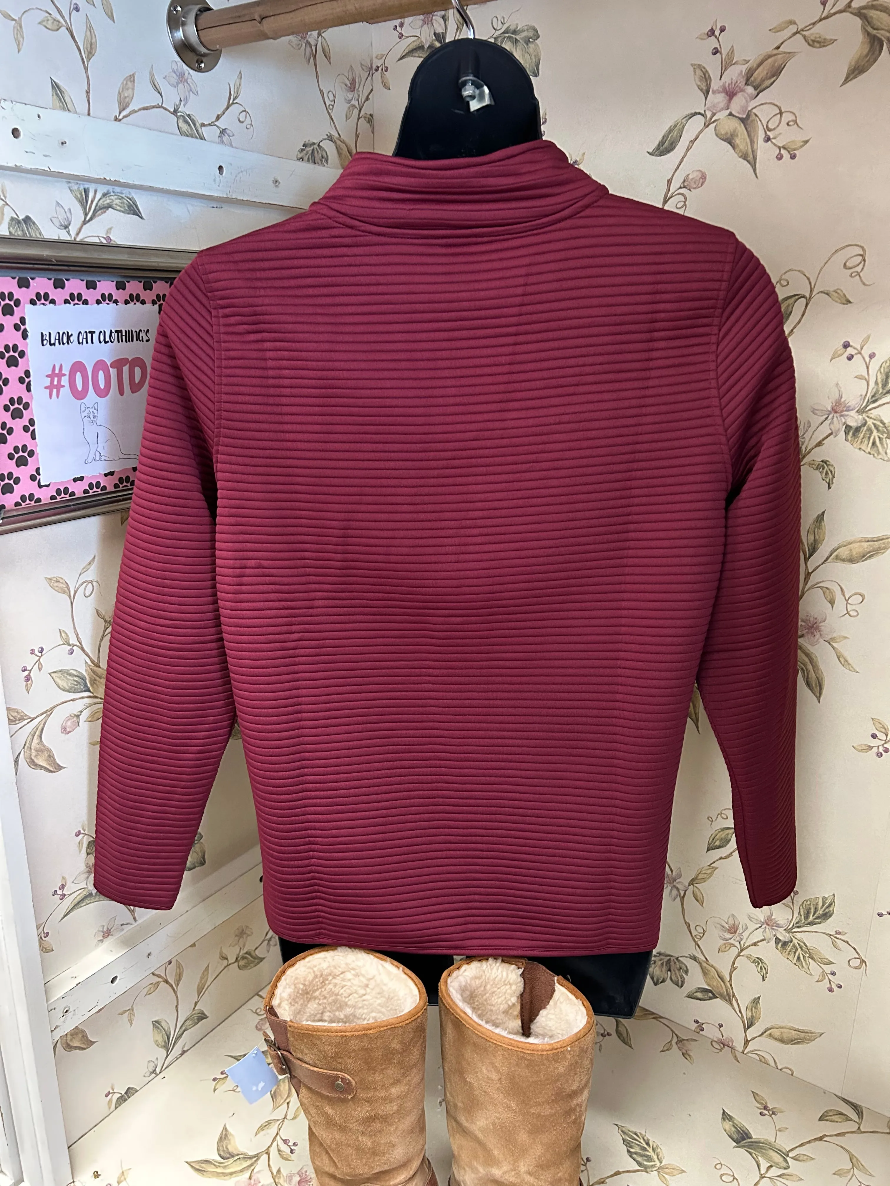 Vogo Burgundy Jackets/Coats, XL