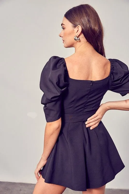 WRAP FRONT SIDE TIE ROMPER *Online Only*