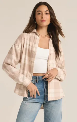 Z-Supply River Plaid Button Up - PUTTY